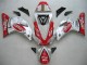 Carena Moto Yamaha YZF 1000 R1 2000-2001 - Argento Rosso Fortuna Motul