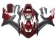 Kit Carena Moto Yamaha YZF 1000 R1 2002-2003 - Rosso Nero Opaco
