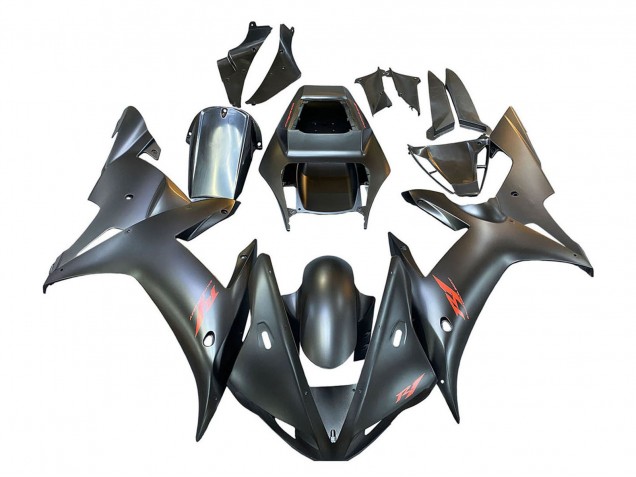 Carena Moto Yamaha YZF 1000 R1 2002-2003 - Nero Opaco Rosso