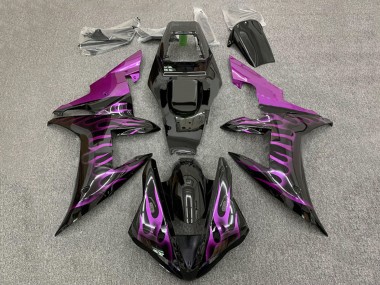 Carena Moto Yamaha YZF 1000 R1 2002-2003 - Nero Lucido Viola Fiamma Fabbrica