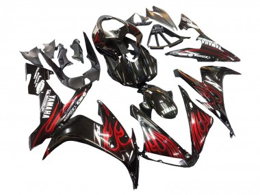 Carena Moto Yamaha YZF 1000 R1 2004-2006 - Nero Lucido Rosso Fiamma Fabbrica