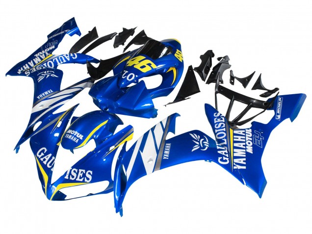 Carena Moto Yamaha YZF 1000 R1 2004-2006 - Blu Bianco Giallo Motul Gauloises 46