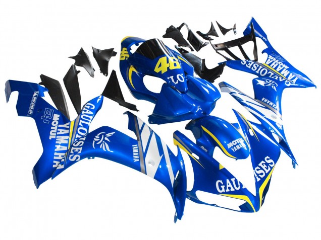 Carena Moto Yamaha YZF 1000 R1 2004-2006 - Blu Bianco Giallo Motul Gauloises 46