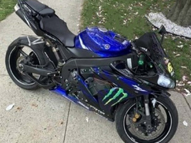 Carena Moto Yamaha YZF 1000 R1 2004-2006 - Blu Nero Giallo Verde Mostro Yamalube ENEOS 69