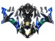 Carena Moto Yamaha YZF 1000 R1 2004-2006 - Blu Nero Giallo Verde Mostro Yamalube ENEOS 69