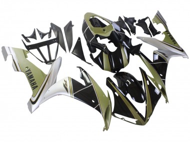 Carena Moto Yamaha YZF 1000 R1 2004-2006 - Oro Chiaro Bianco Nero Lucido Fabbrica