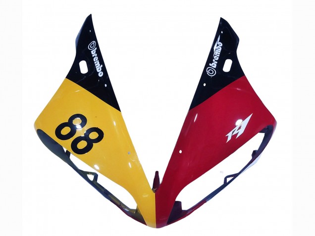 Carena Moto Yamaha YZF 1000 R1 2004-2006 - Giallo Rosso Bianco Nero YSP 88
