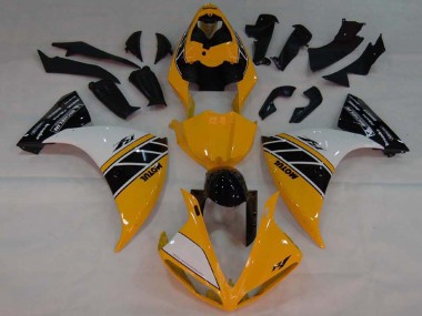 Carena Moto Yamaha YZF 1000 R1 2007-2008 - Giallo Bianco Nero Fabbrica