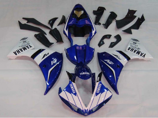 Carena Moto Yamaha YZF 1000 R1 2009-2011 - Bianco Blu Nero M1