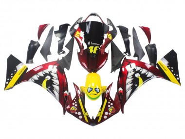 Carena Moto Yamaha YZF 1000 R1 2009-2011 - Rosso Giallo Nero Squalo 46 Fabbrica