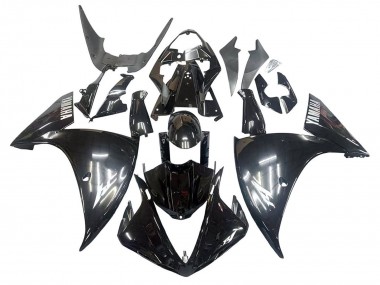 Carena Moto Yamaha YZF 1000 R1 2009-2011 - Nero Lucido Bianco Decal Fabbrica