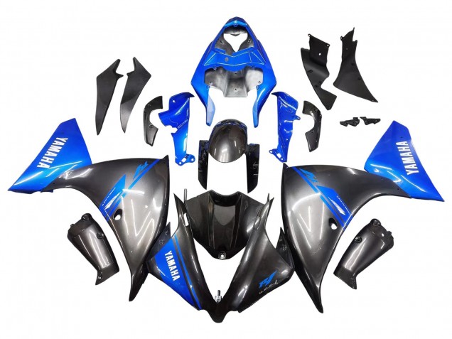 Carena Moto Yamaha YZF 1000 R1 2012-2014 - Blu Nero Lucido