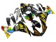 Carena Moto Yamaha YZF 1000 R1 2012-2014 - Nero Lucido Giallo Verde Blu Rosso Ruota dei Colori