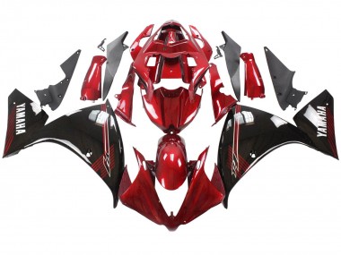 Carena Moto Yamaha YZF 1000 R1 2012-2014 - Rosso Nero Lucido Fabbrica