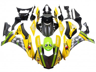 Carena Moto Yamaha YZF 1000 R1 2015-2019 - Giallo Verde Squalo Fabbrica