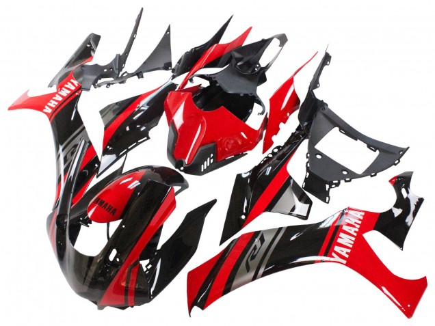 Carena Moto Yamaha YZF 1000 R1 2020-2025 - Rosso Argento Nero