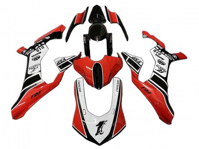 Carena Moto Yamaha YZF 1000 R1 2020-2025 - Bianco Rosso Nero