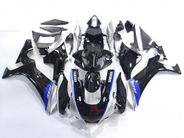 Carena Moto Yamaha YZF 1000 R1 2020-2025 - Nero Lucido Argento Blu Fabbrica