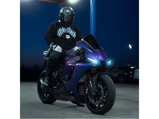 Carena Moto Yamaha YZF 1000 R1 2020-2025 - Pendenza Blu Viola