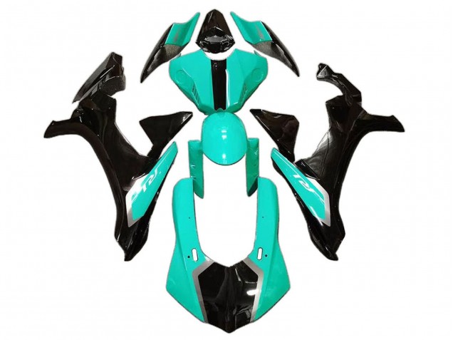 Carena Moto Yamaha YZF 1000 R1 2020-2025 - Verde Chiaro Nero Lucido