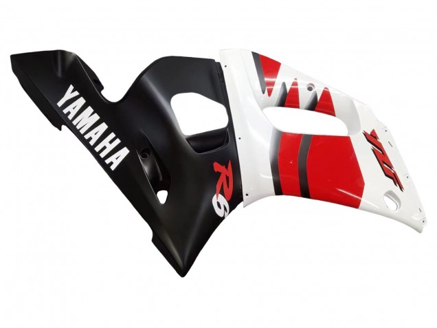 Carena Moto Yamaha YZF 600 R6 1998-2002 - Bianco Rosso Nero Lucido