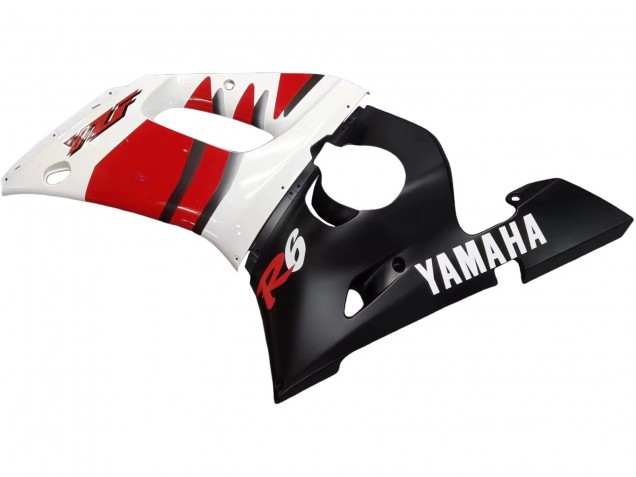 Carena Moto Yamaha YZF 600 R6 1998-2002 - Bianco Rosso Nero Lucido