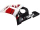 Carena Moto Yamaha YZF 600 R6 1998-2002 - Bianco Rosso Nero Lucido