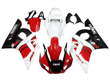 Carena Moto Yamaha YZF 600 R6 1998-2002 - Bianco Rosso Nero Lucido Fabbrica
