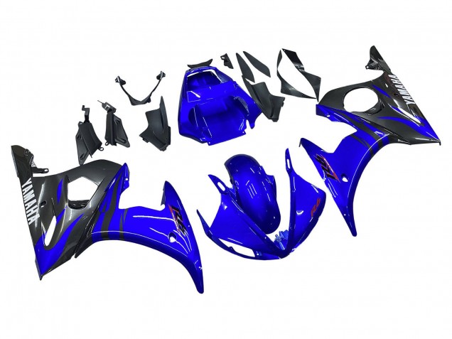 Carena Moto Yamaha YZF R6 2003-2004 - Blu Nero Lucido