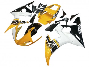 Carena Moto Yamaha YZF R6S 2006-2009 - Giallo Bianco Nero Lucido Fabbrica