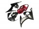 Carena Moto Yamaha YZF R6S 2006-2009 - Rosso Nero Opaco