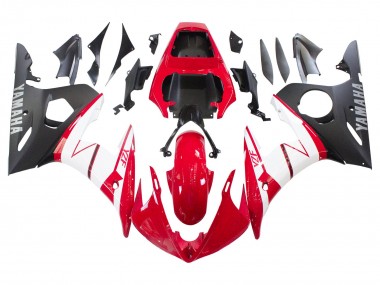 Carena Moto Yamaha YZF R6 2003-2004 - Rosso Bianco Nero Opaco Fabbrica