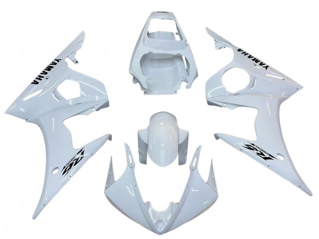Carena Moto Yamaha YZF R6 2003-2004 - Bianco Nero Decals