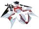 Carena Moto Yamaha YZF R6 2003-2004 - Bianco Rosso Nero Lucido