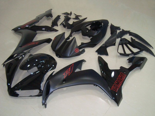 Carena Moto Yamaha YZF R1 2004-2006 - Nero Lucido Nero Opaco Rosso