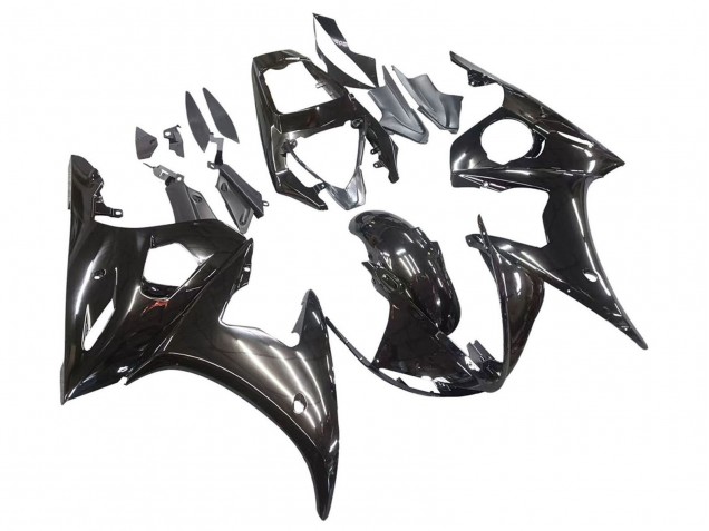 Carena Moto Yamaha YZF R6S 2006-2009 - Nero Lucido