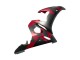 Carena Moto Yamaha YZF 600 R6 2005 - Nero Opaco Rosso Geometrico