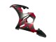 Carena Moto Yamaha YZF 600 R6 2005 - Nero Opaco Rosso Geometrico