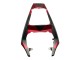 Carena Moto Yamaha YZF 600 R6 2005 - Nero Opaco Rosso Geometrico
