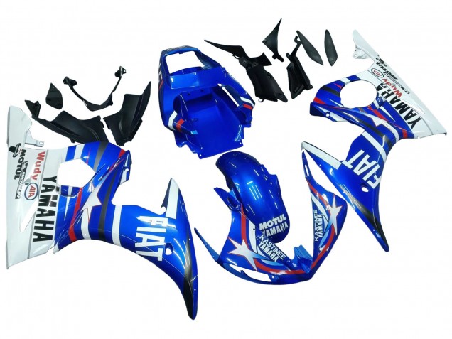 Carena Moto Yamaha YZF 600 R6 2005 - Blu Bianco Rosso Motul Michelin Fiat