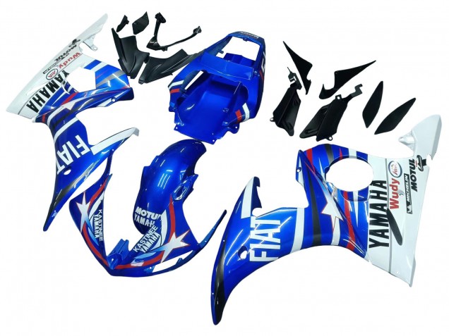 Carena Moto Yamaha YZF 600 R6 2005 - Blu Bianco Rosso Motul Michelin Fiat
