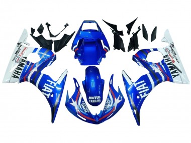 Carena Moto Yamaha YZF 600 R6 2005 - Blu Bianco Rosso Motul Michelin Fiat Fabbrica