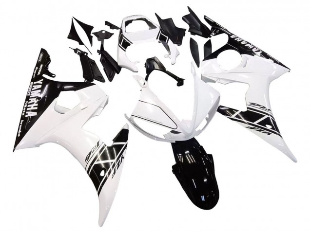 Carena Moto Yamaha YZF 600 R6 2005 - Bianco Nero