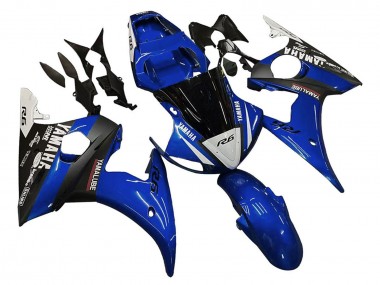 Carena Moto Yamaha YZF 600 R6 2005 - Blu Bianco Nero Yamalube Fabbrica