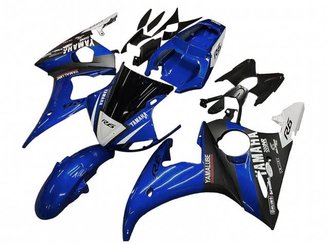 Carena Moto Yamaha YZF 600 R6 2005 - Blu Bianco Nero Yamalube