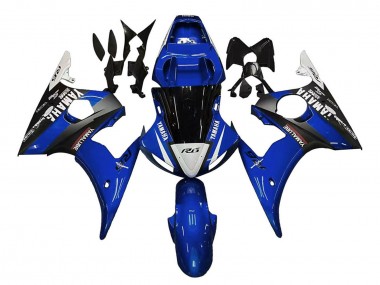 Carena Moto Yamaha YZF 600 R6 2005 - Blu Bianco Nero Yamalube Fabbrica