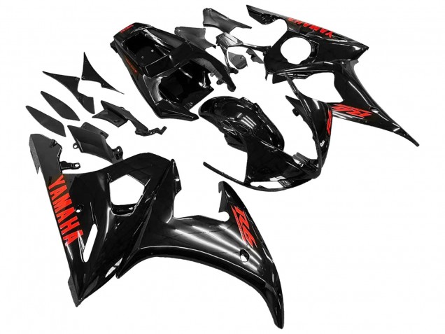 Carena Moto Yamaha YZF 600 R6 2005 - Nero Rosso