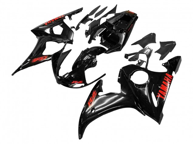 Carena Moto Yamaha YZF 600 R6 2005 - Nero Rosso