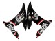 Carena Moto Yamaha YZF 600 R6 2005 - Nero Lucido Bianco Lucky Strike Motul