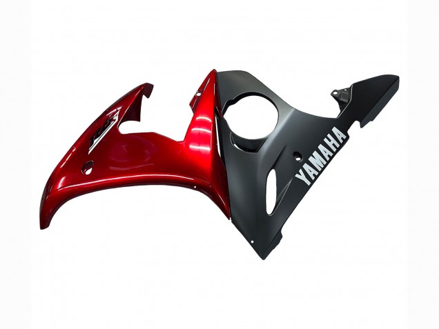Kit Carena Moto Yamaha YZF 600 R6 2005 - Rosso Nero Opaco